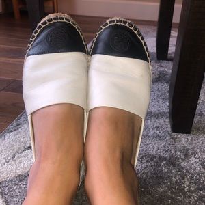 Tory Burch colorblock leather espadrille size 37/7